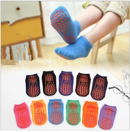 10 Pairs Pack Trampoline Socks Silicone Non-slip Floor Socks